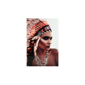 BILDE Indian Woman, 80x120, glas