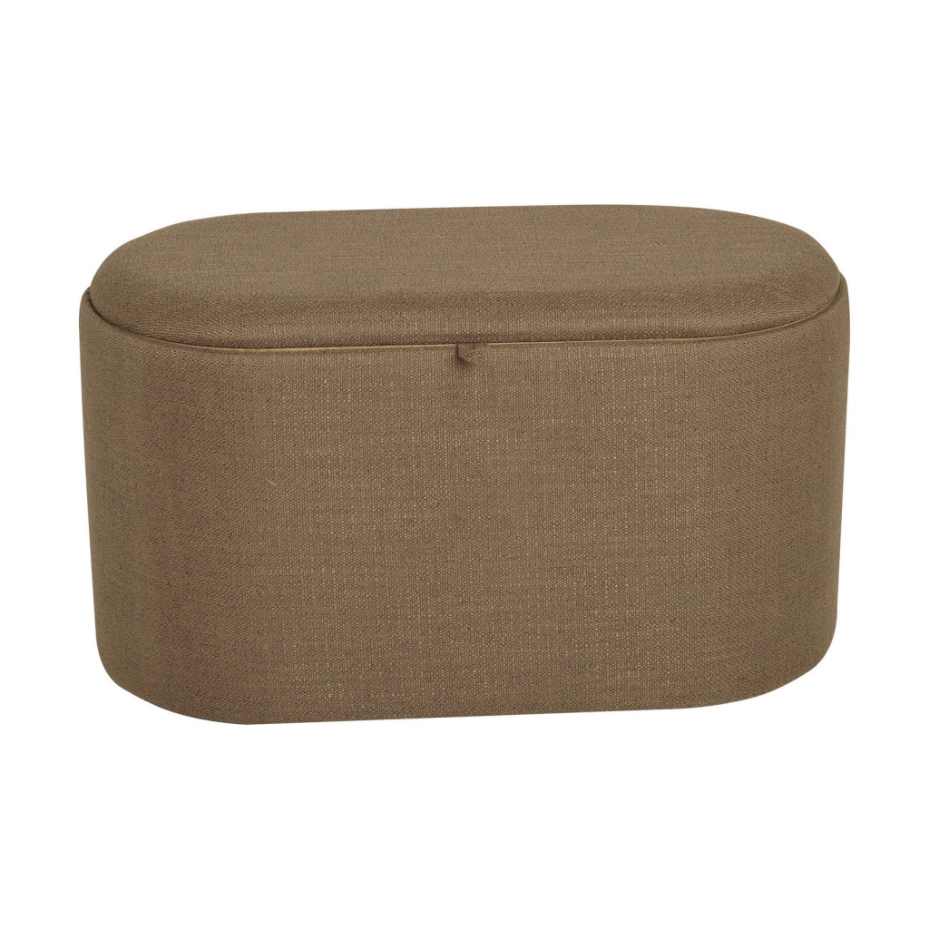 MAIKO Sittpuff/sidobord, oval, brun