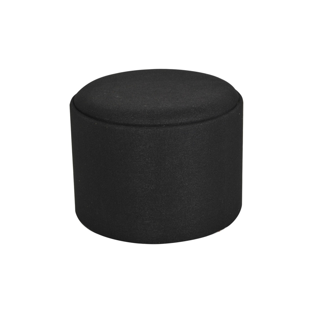 MAIKO Sittpuff/sidobord,rund svart,dia56