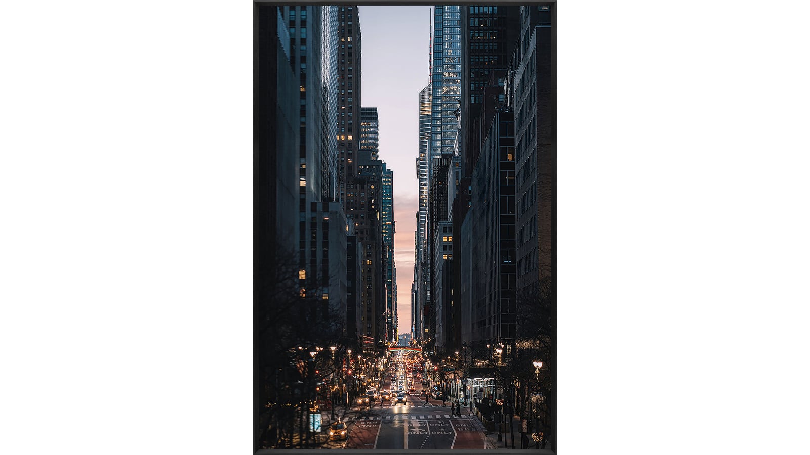 BILDE In the City,80x120, glas m ram