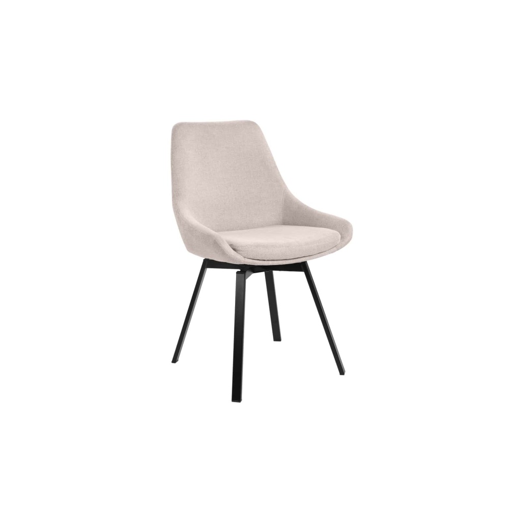 PARADE Matstol m snurr, beige tyg