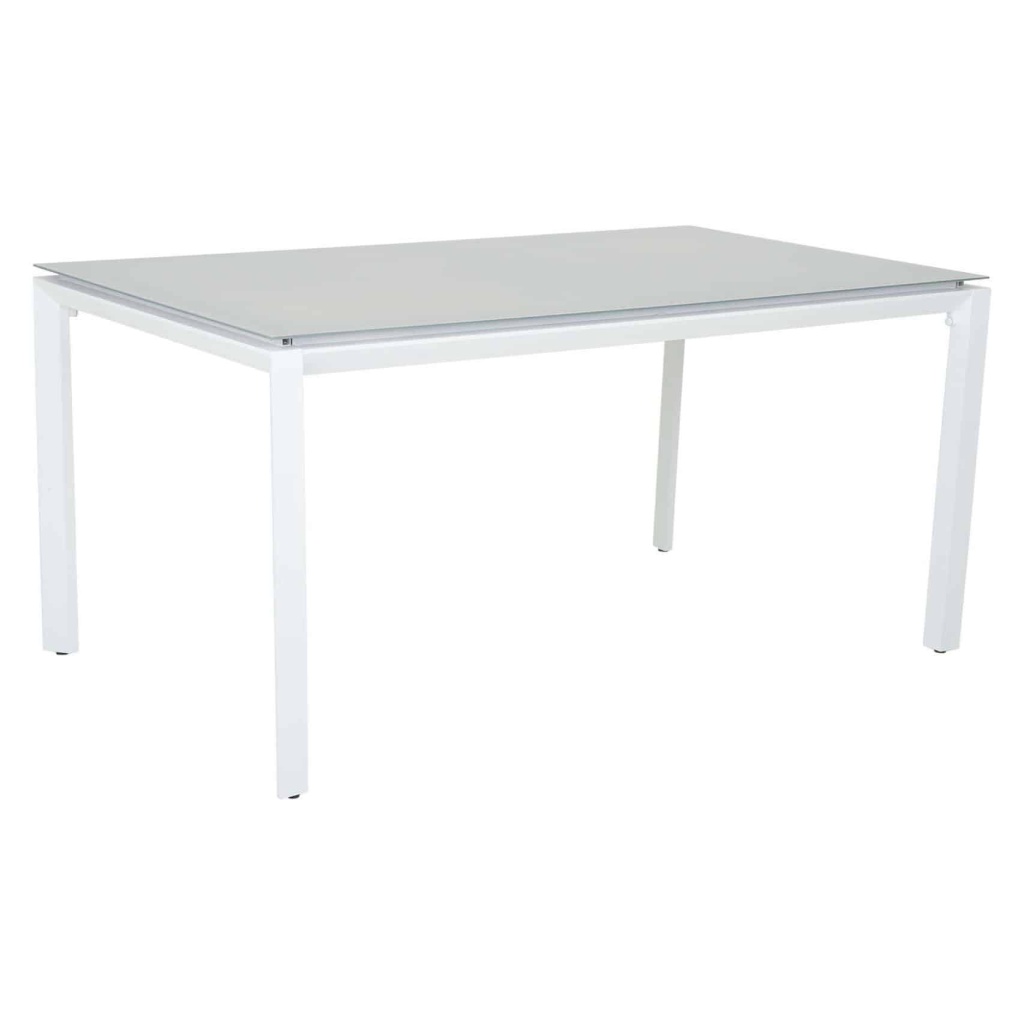 MAINE Matbord 90x160 alu vit