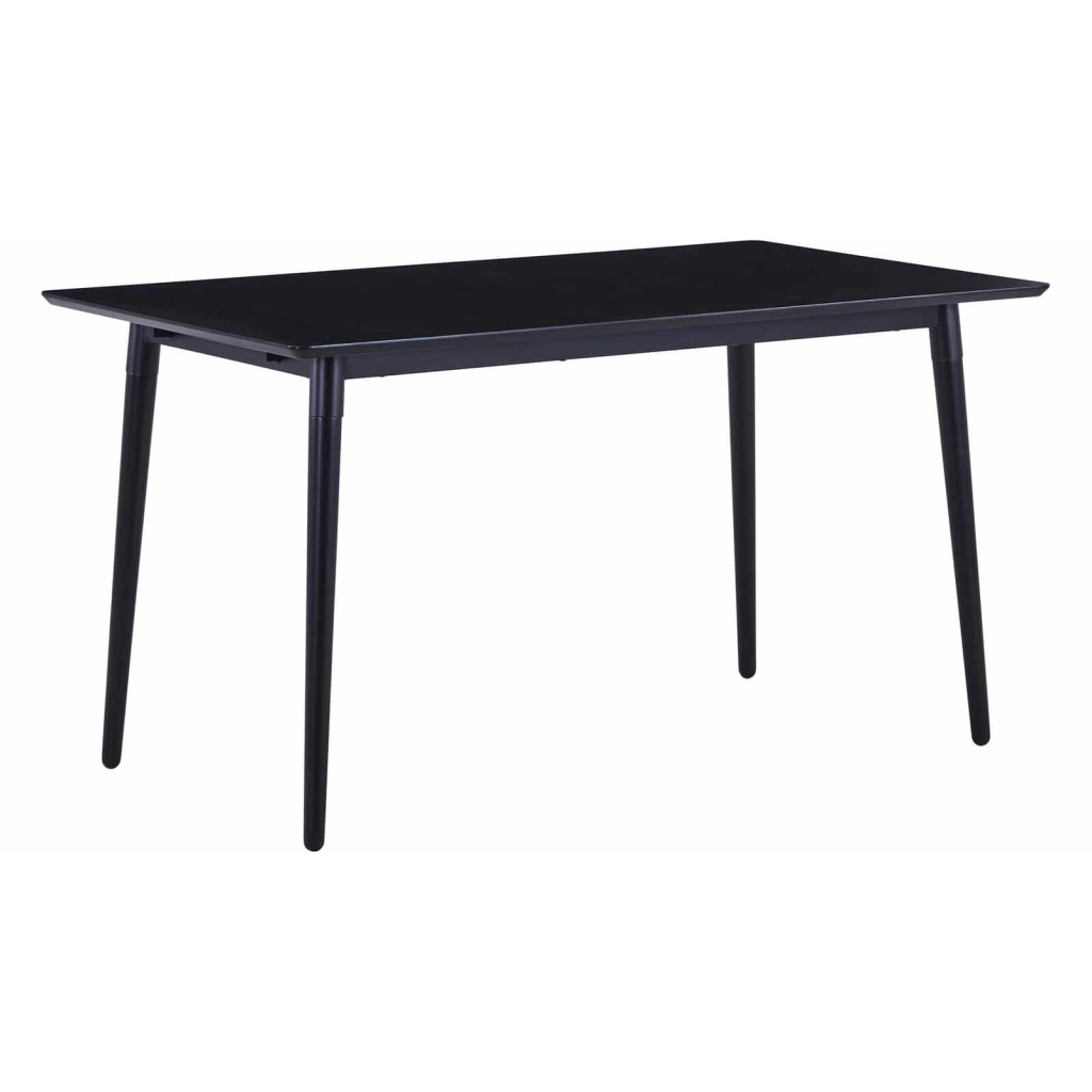 VIKEN Matbord 120x80 svart ask melamin