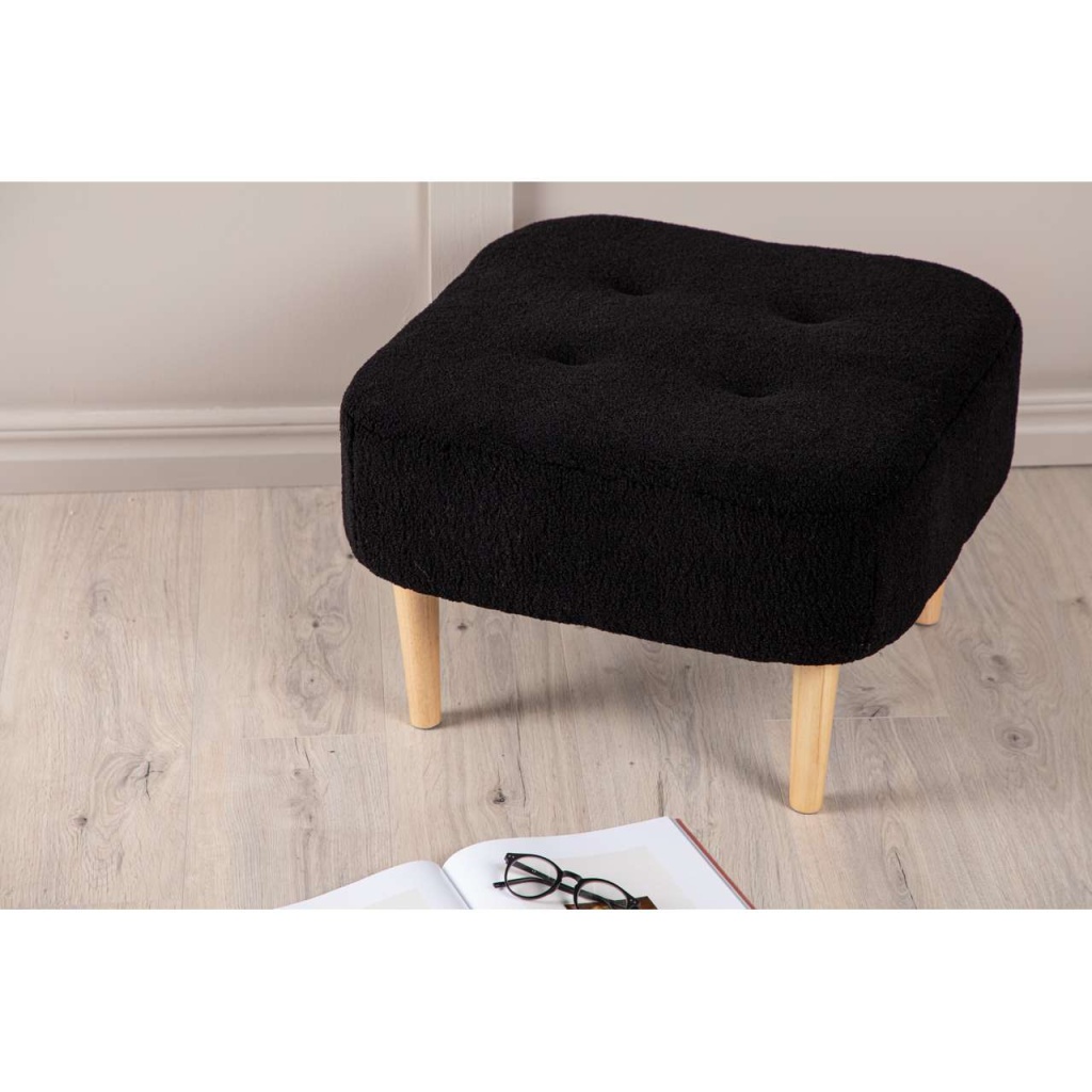 Salina Sittpuff/Puff - Oaklook / Svart Fleece