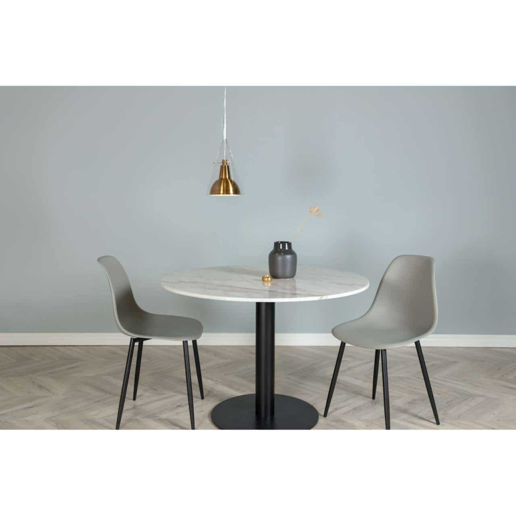 Sirius Taklampa Klar Glas med Guld Stål D250*H400