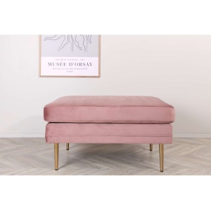 Boom Sittpuff - Mässing / Rosa Sammet