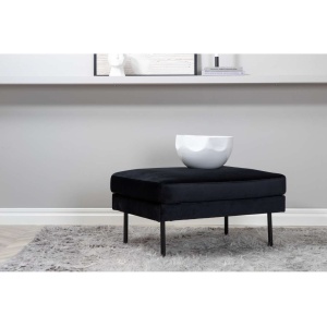 Zoom Sittpuff - Svart / Svart Sammet