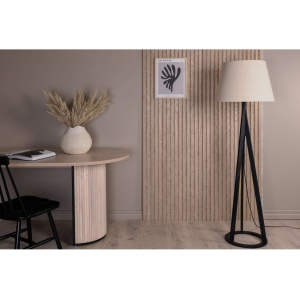Kona -Golvlampa - Svart/Linne