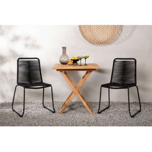 Kenya Cafébord med Lindos Matstolar