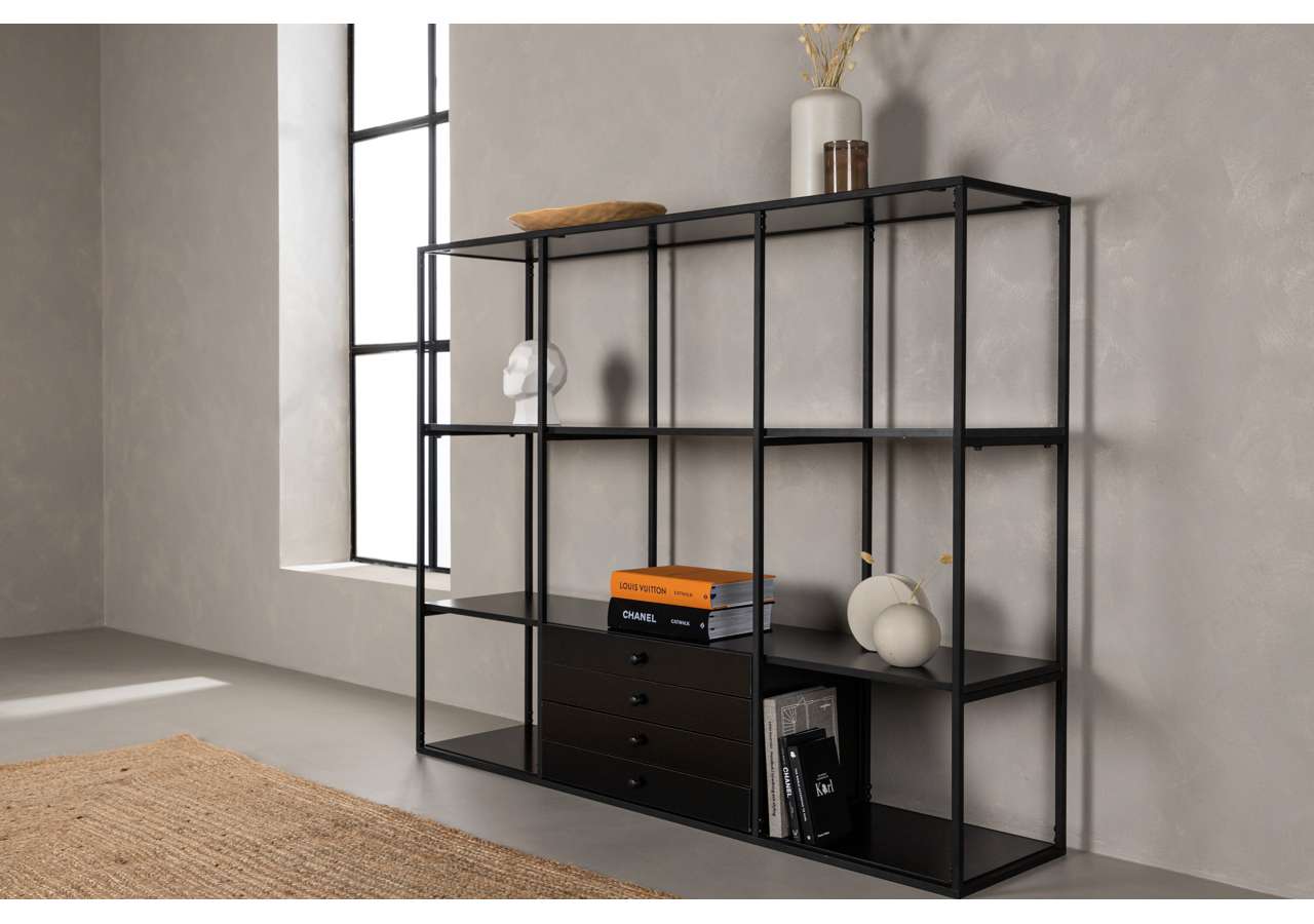 Amaraillo Sidobord - Svart / Metal / MDF
