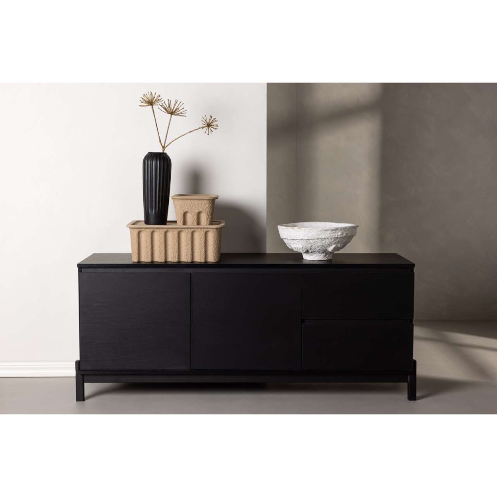 Corpus Sidobord - Svart MDF