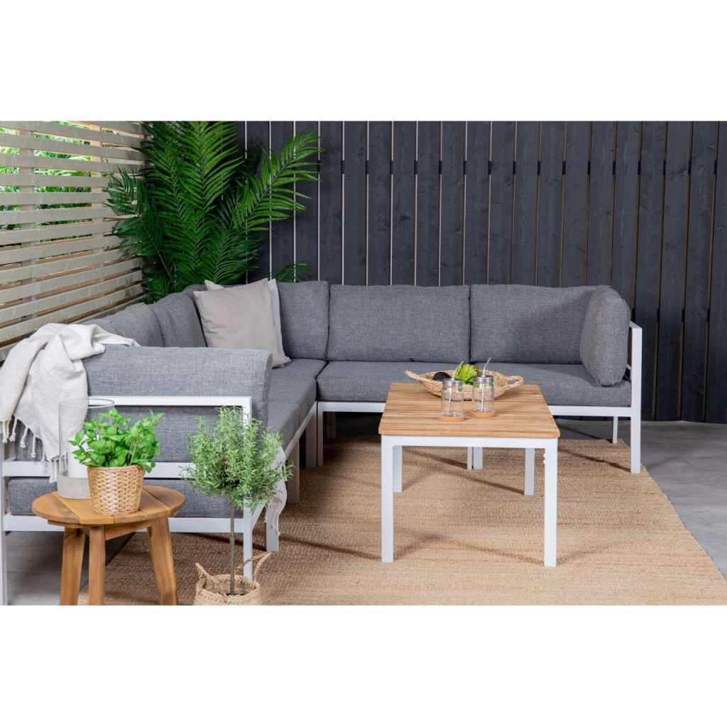 Soffgrupp Copacabana + Brasilia soffa - Vit/Grå