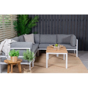 Soffgrupp Copacabana + Brasilia soffa - Vit/Grå
