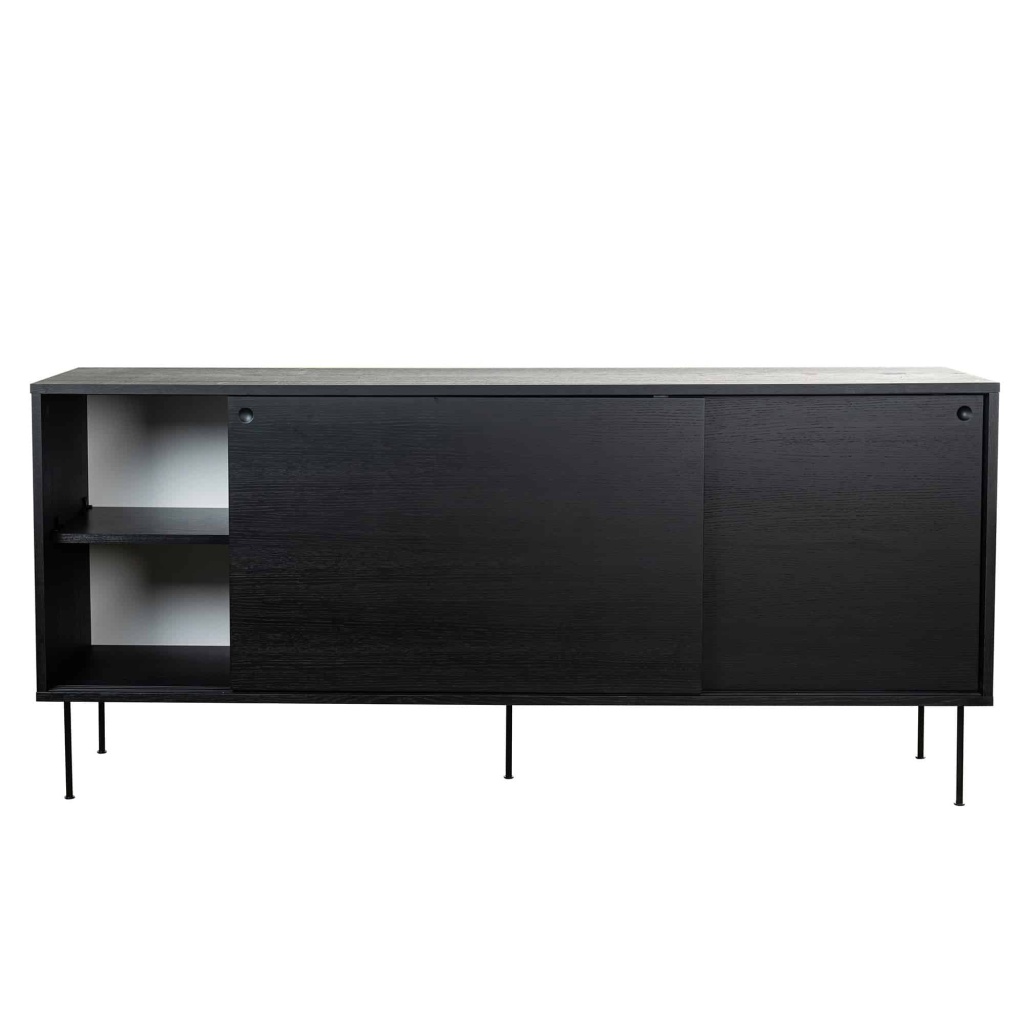 Store Sidobord - - Svart