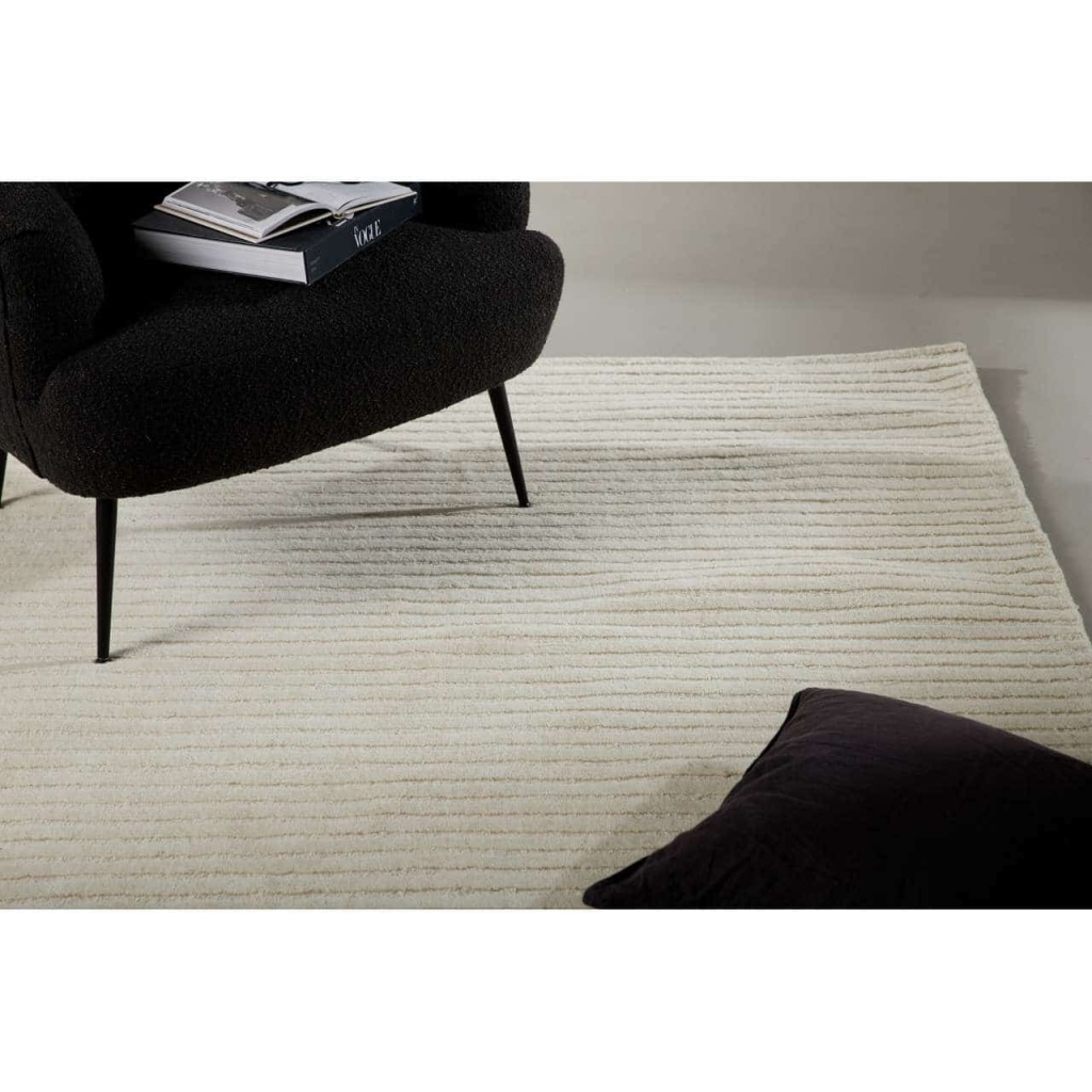 Milton Ull/polyester/Bomull - 230*160- -Rektangulär-Vit