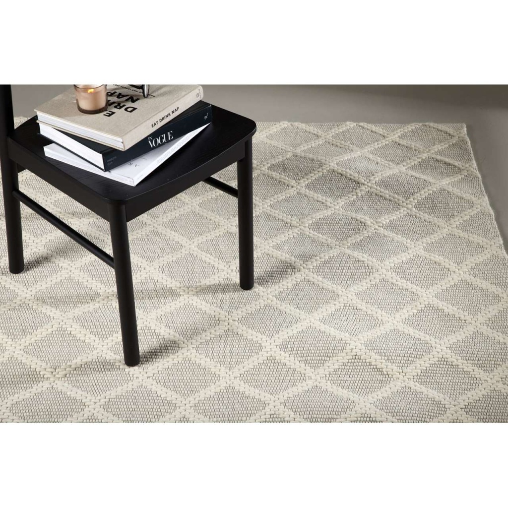 Cloudy Ull/polyester - 300*200- -Rektangulär-OffWhite
