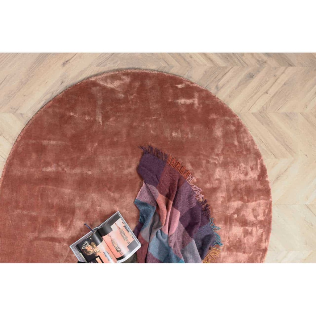 Indra Viskos Matta - ø200cm - Rosa