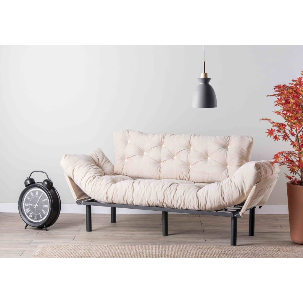 Nitta 2-sits bäddsoffa - Cream