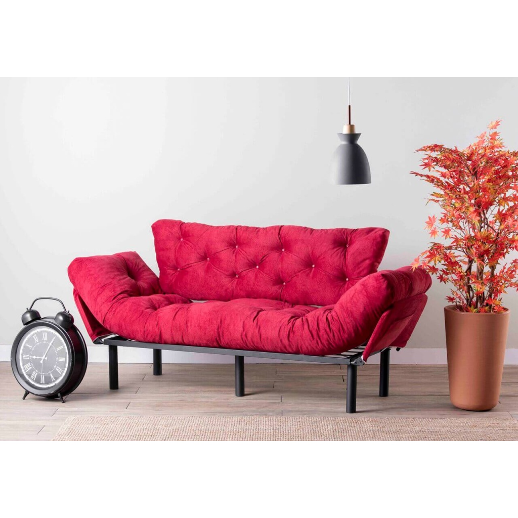 Nitta 2-sits bäddsoffa - Maroon