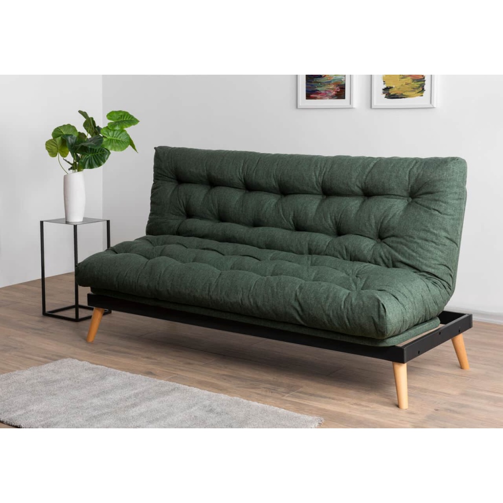 Saki 3-sits bäddsoffa - Khaki