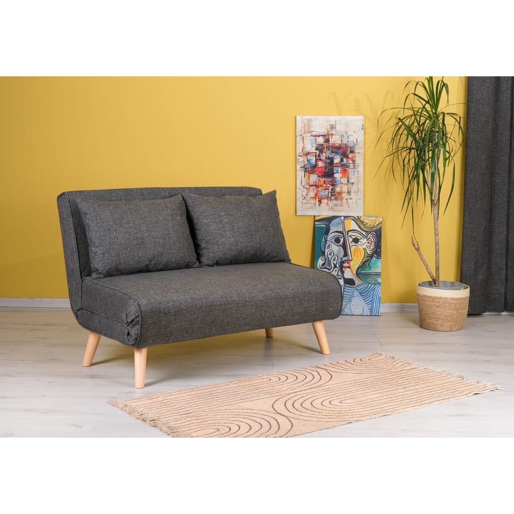 Folde 2-sits bäddsoffa - Grå