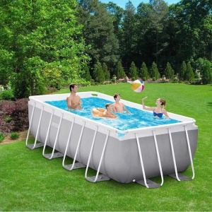 Ovanmarkspool 400x200x122cm Rektangulär pool Intex