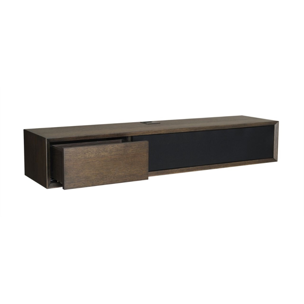 VISION TV-hylla,brunlackad ek, liten