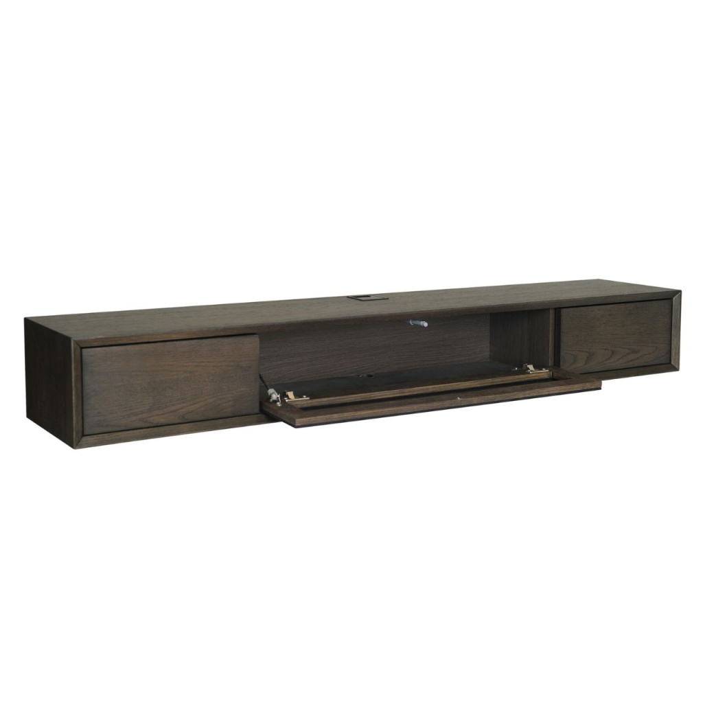 VISION TV-hylla,brunlackad ek, stor
