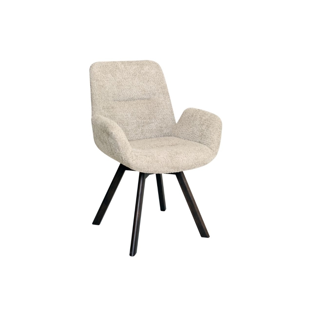 CROSBY Matstol brun med snurr - 2pack