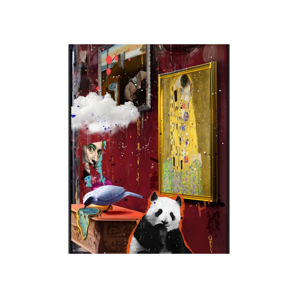BILDE X-Panda 80x120, highgloss, canvas