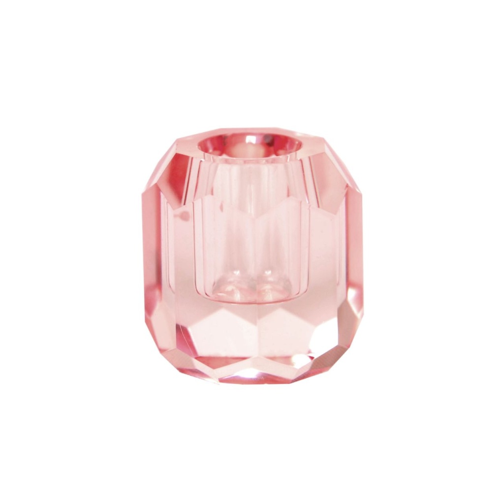 CHANELL Ljuslykta,  glas, rosa