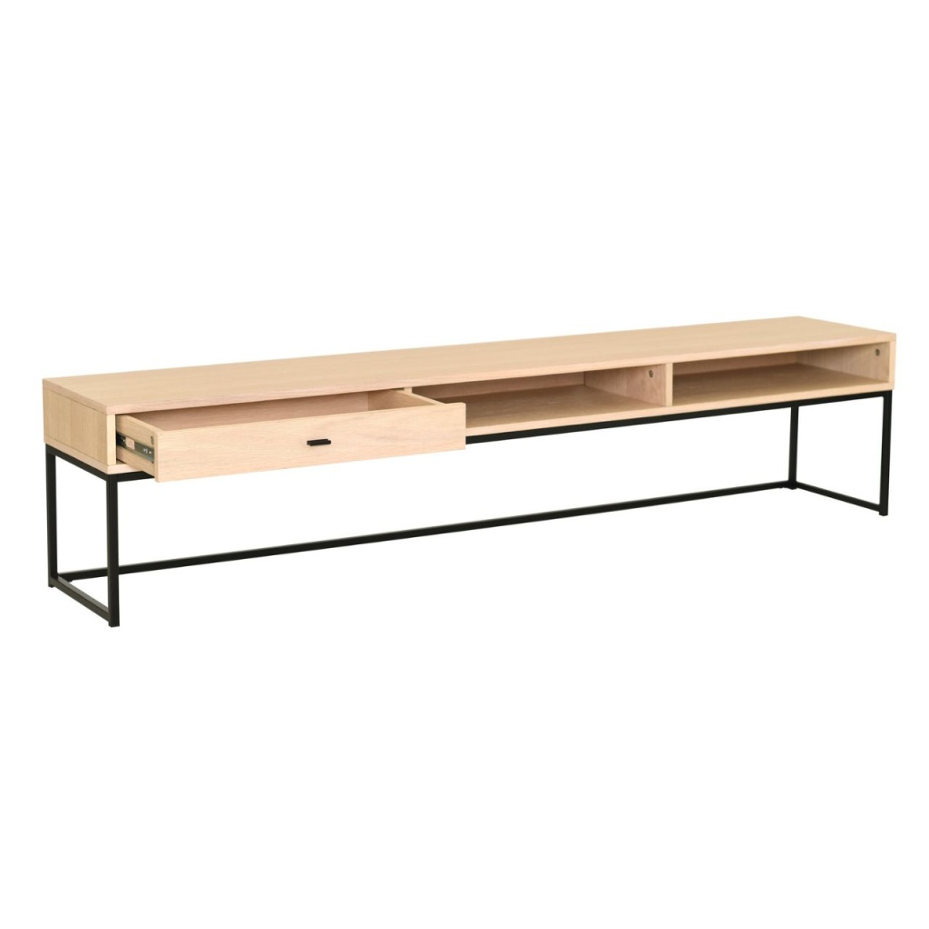 REGAL TV- bänk, vitpigmenterad ek180
