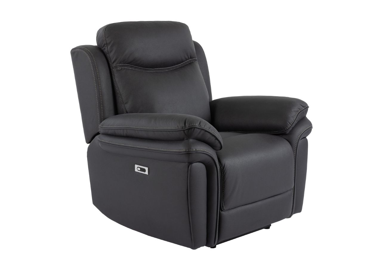 MANNE Reclinerfåtölj, tyg, el