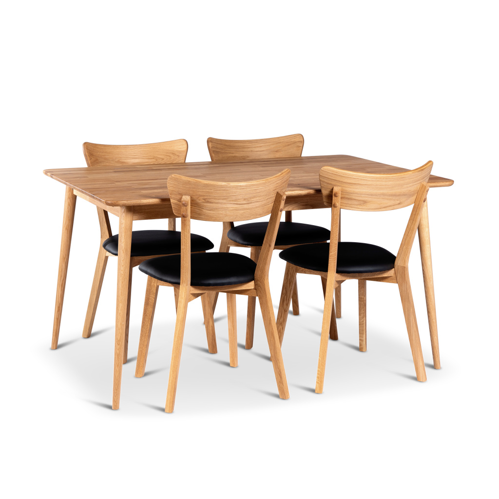 Alborg 140x90 med 4 st.Växjö stol.