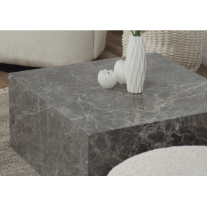 Soffbord Wild Grey Marmor – 65x65 cm | Exklusiv Marmor