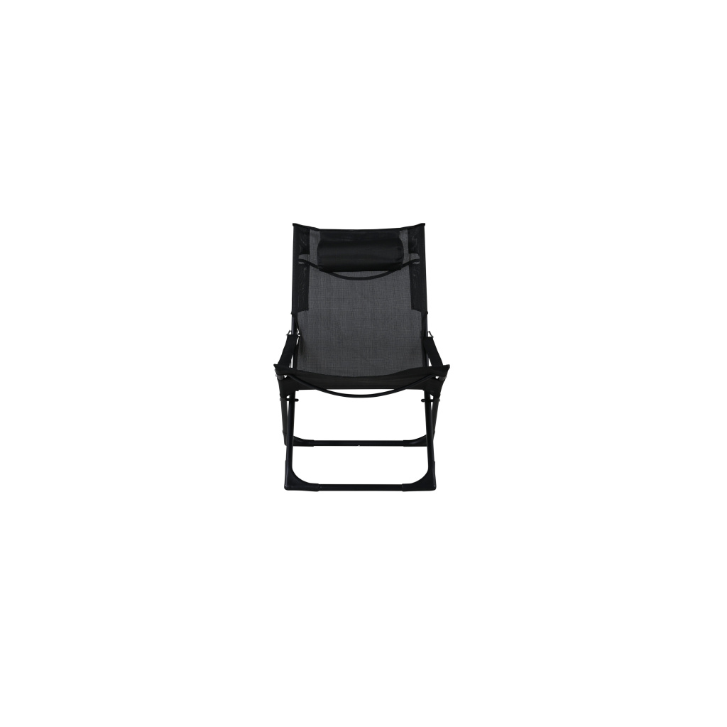 Seville Foldable Relax Stol - Svart Frame/Svart Cushion | Stol för matbord