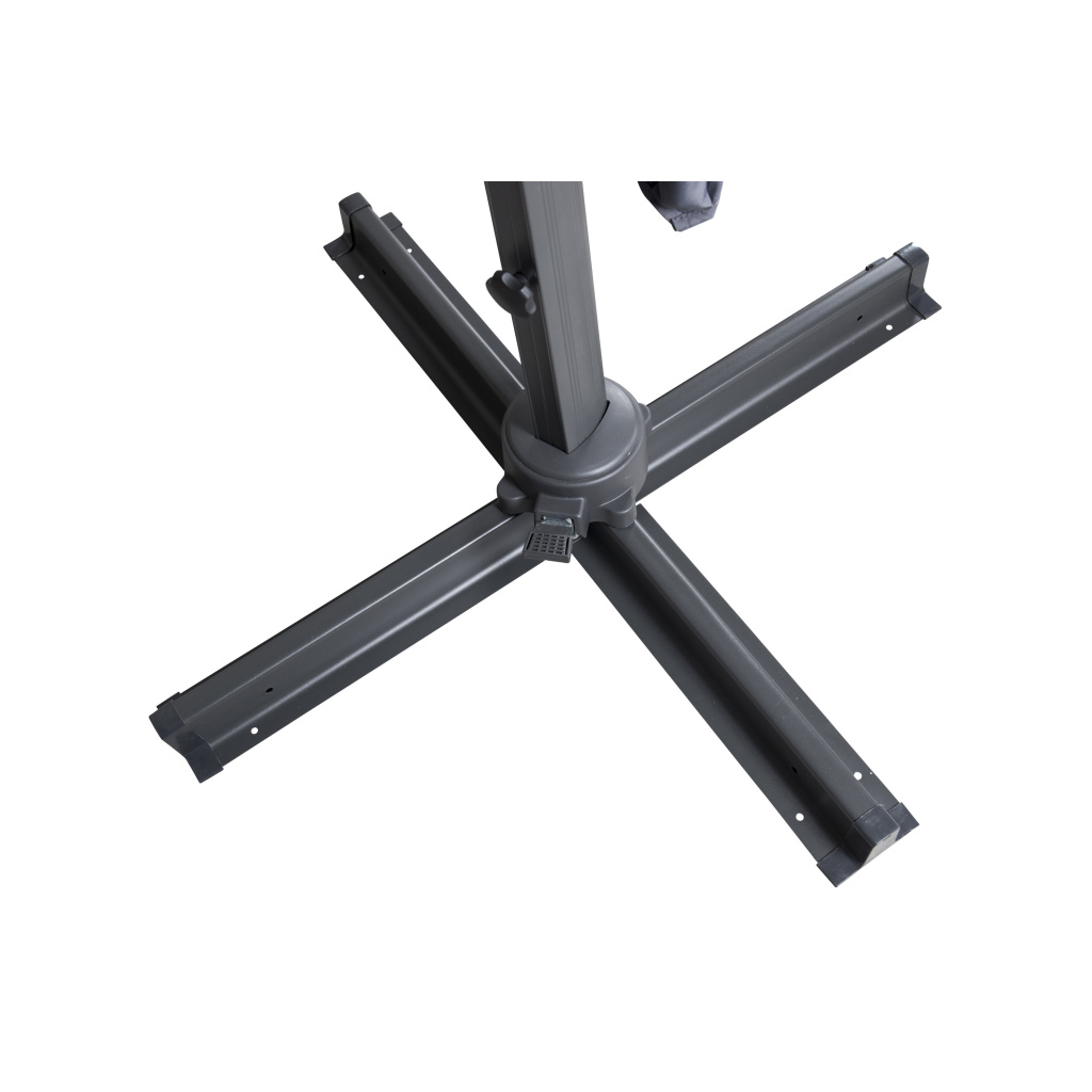 Leeds Umbrella 3*3m - Svart/Grey