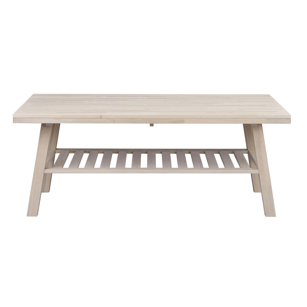 Brooklyn soffbord 130x75 vitpigmenterad ek