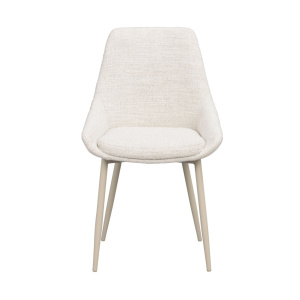 Sierra stol ljusbeige tyg/beige metallben
