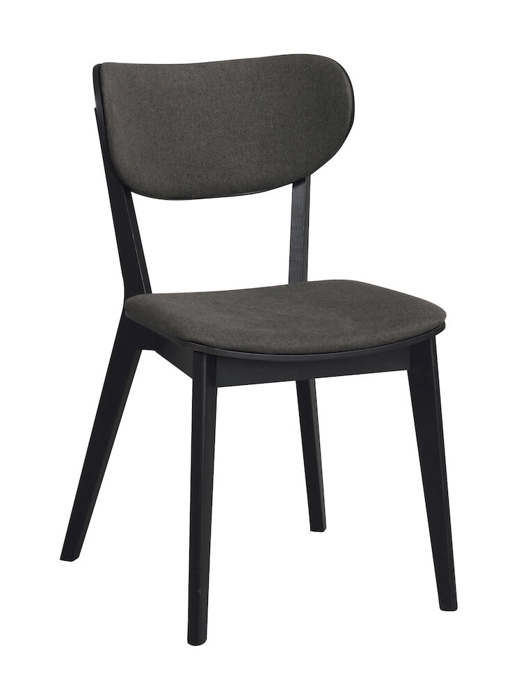Kato stol svart ek/mörkgrå