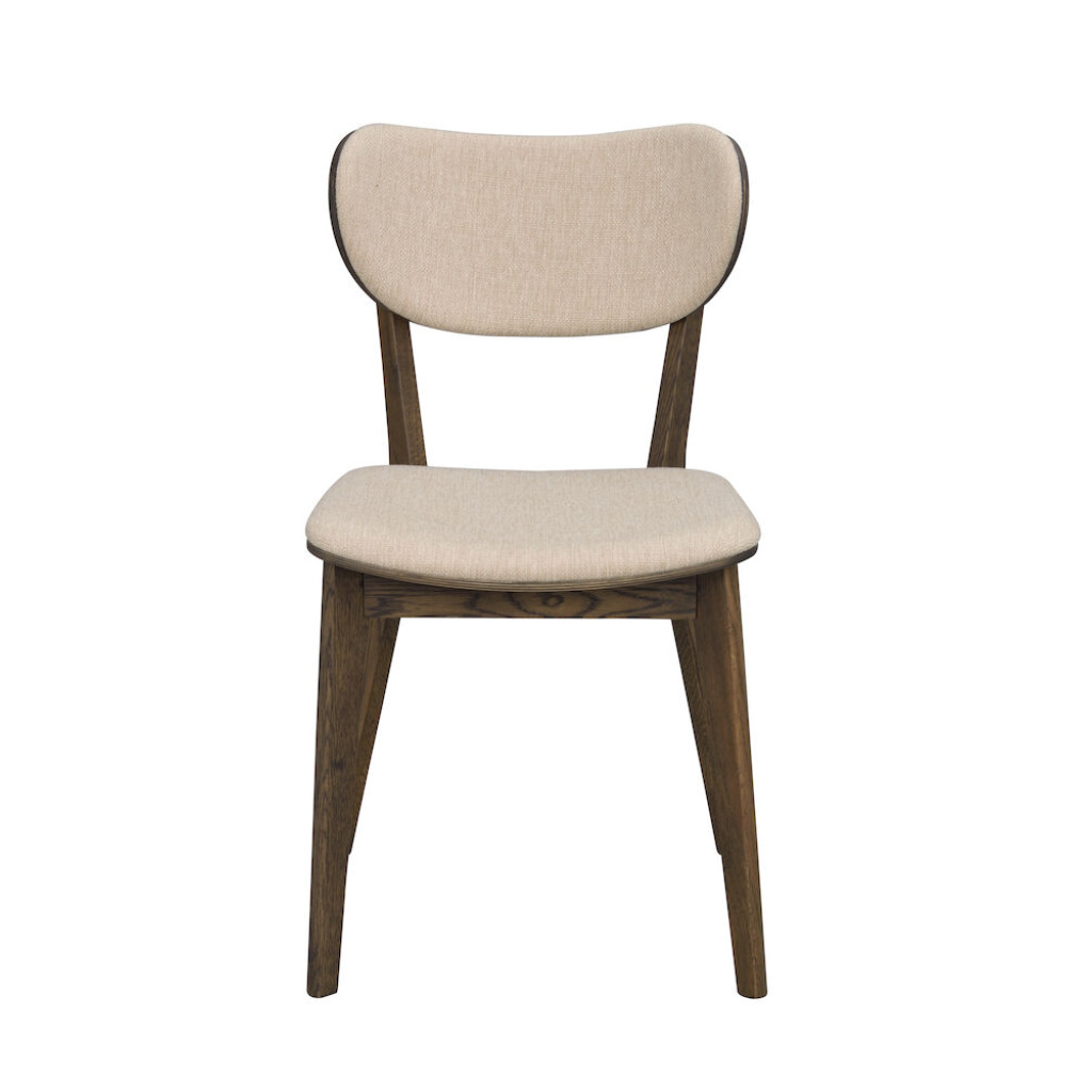 Kato stol brun ek/beige tyg
