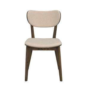 Kato stol brun ek/beige tyg