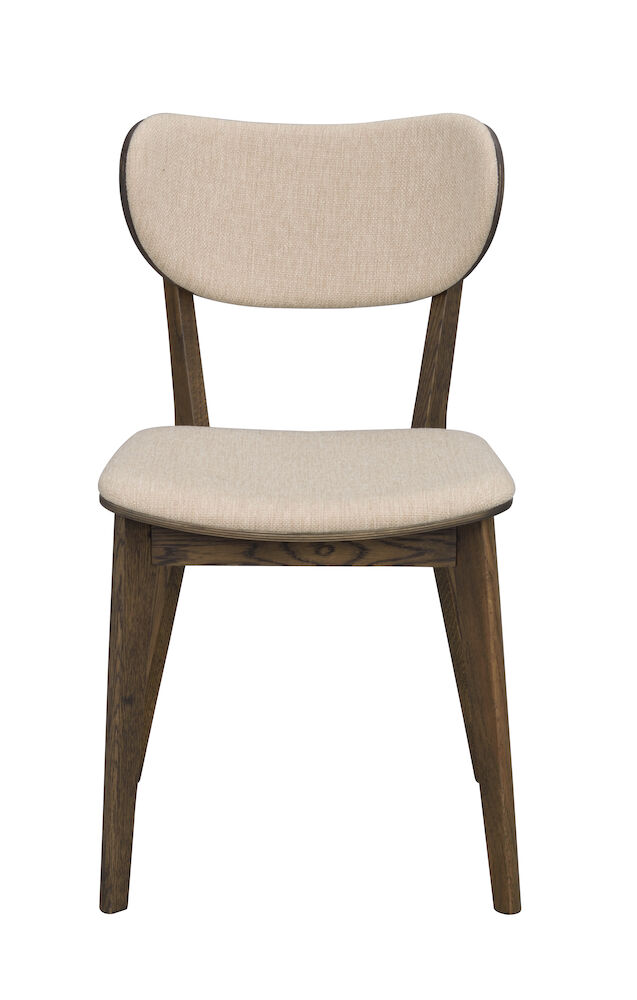 Kato stol brun ek/beige tyg