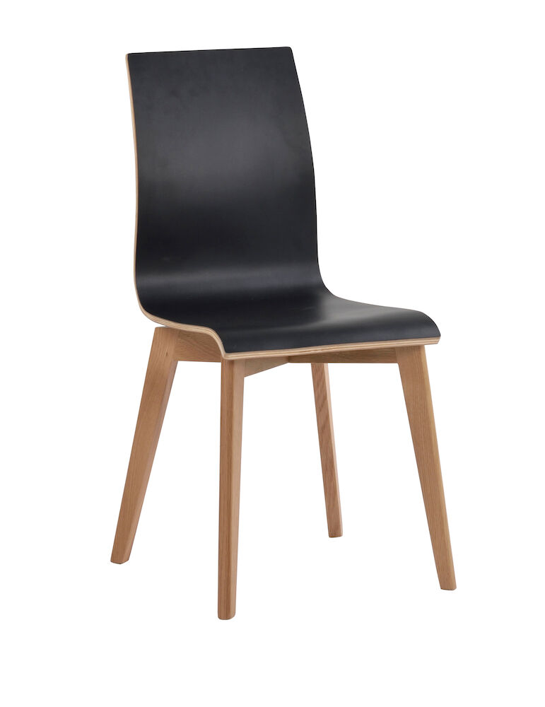 Gracy stol svart laminat/ek