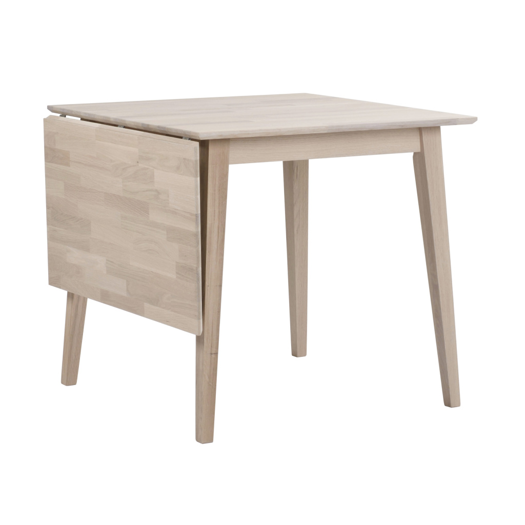 Filippa klaffbord 80+45 vitpigmenterad ek
