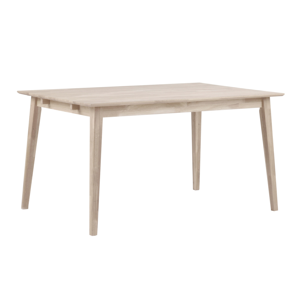 Filippa matbord 140 vitpigmenterad ek