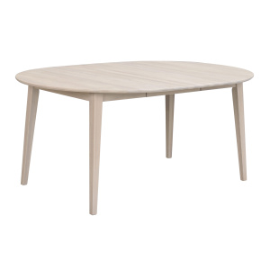 Filippa matbord runt 120/165 vitpigmenterad ek