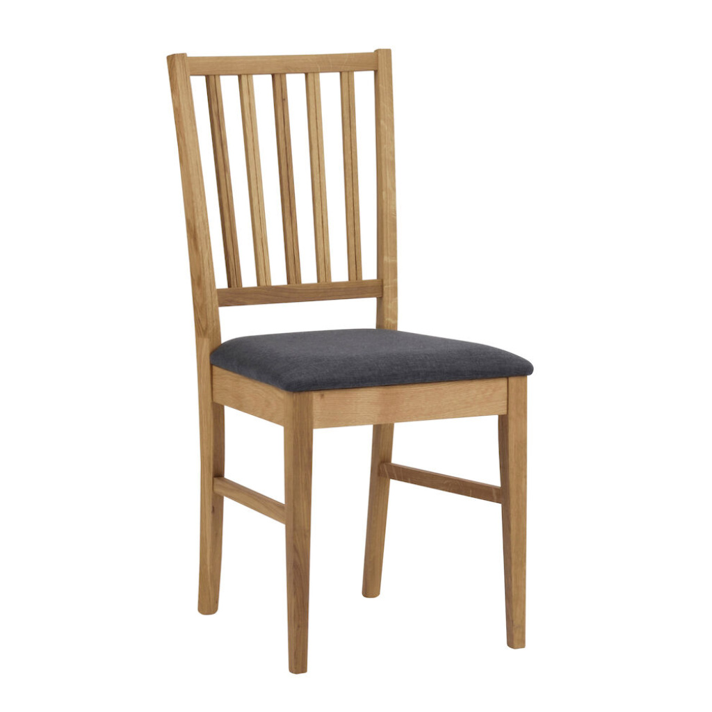 Filippa stol ek/grått tyg