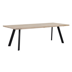 Fred matbord 240 vitpigmenterad ek/svart