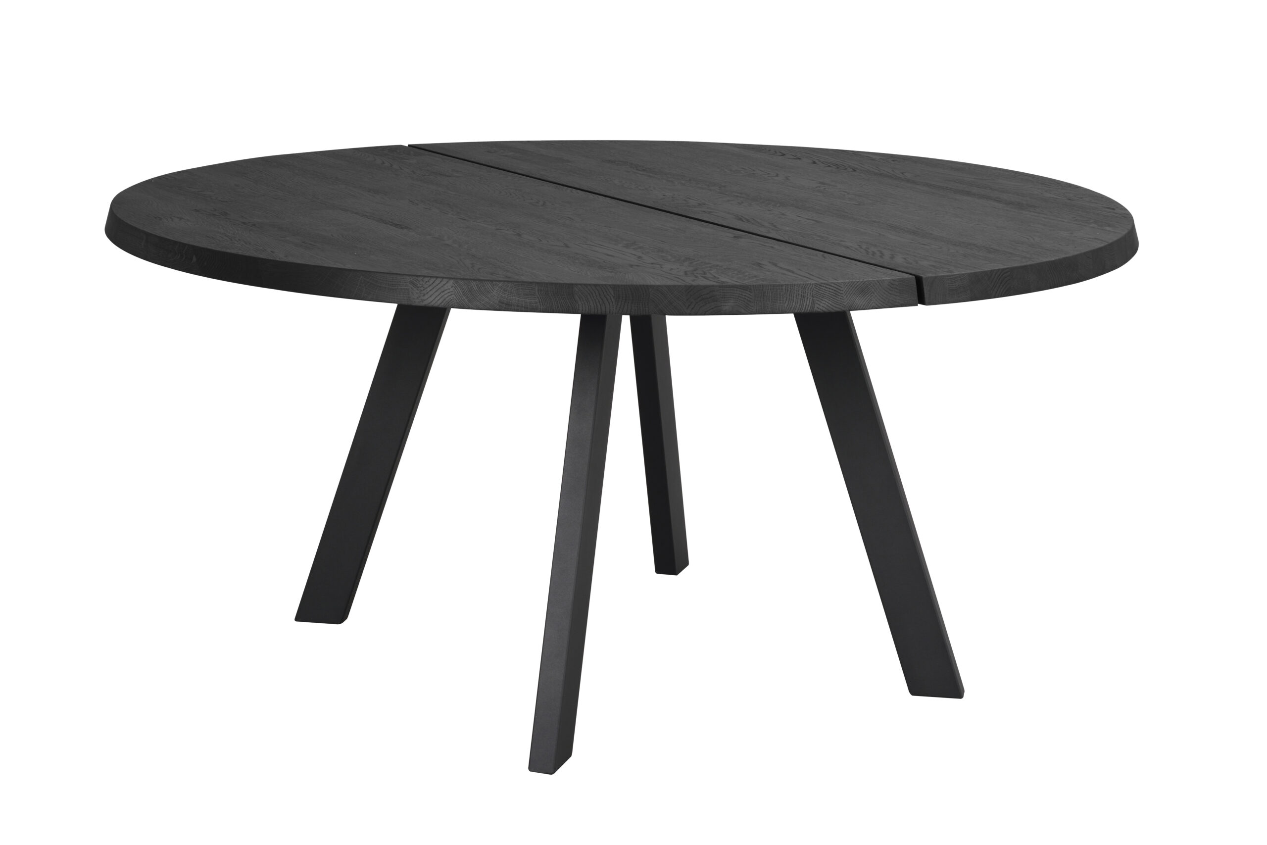 Fred matbord runt 160 svart ask/svart - Bild 1